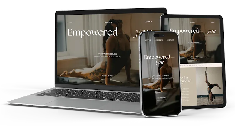 Liv's Holistic Fitness Website Design